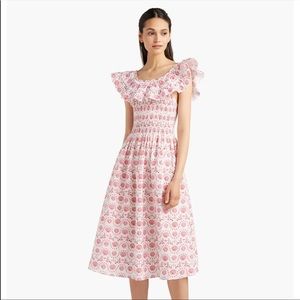 Hill House Home Akilah Nap Dress in “Mermaid Linen” size xs